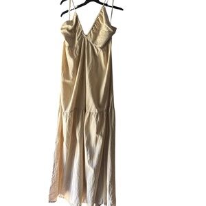Sim & Sam XL Natural Maxi Dress NWT Spaghetti Strap